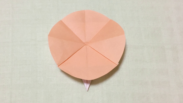 アサガオ（朝顔）の折り紙
