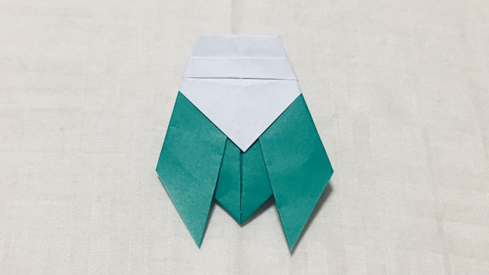 セミ（蝉）の折り紙