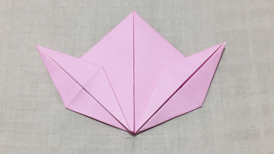 桃の折り紙